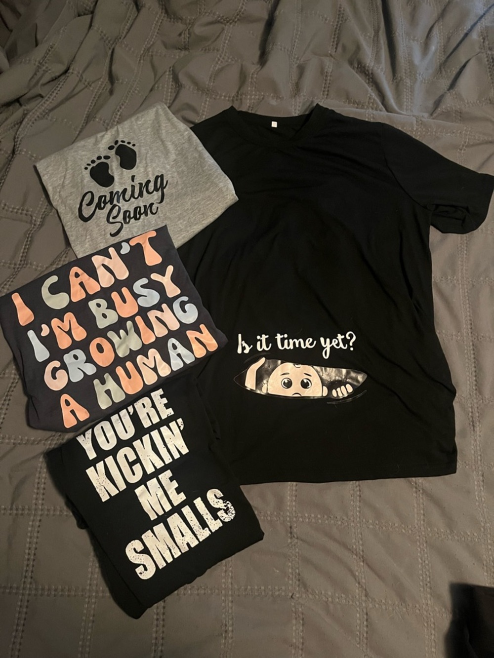 XXL Maternity Graphic Tee bundle